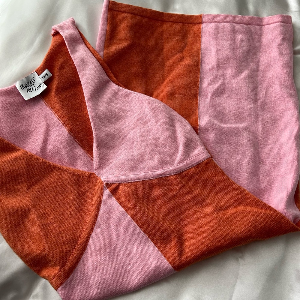 Pink & Orange Mini Dress